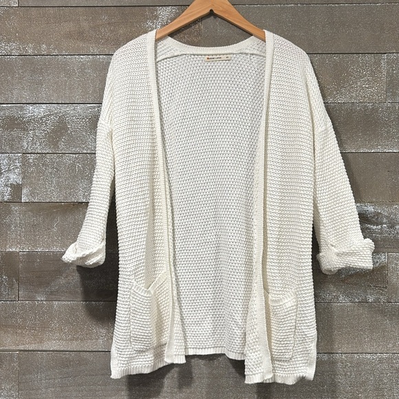 Marine Layer cream waffle open knit Cardigan size XS - Picture 2 of 9